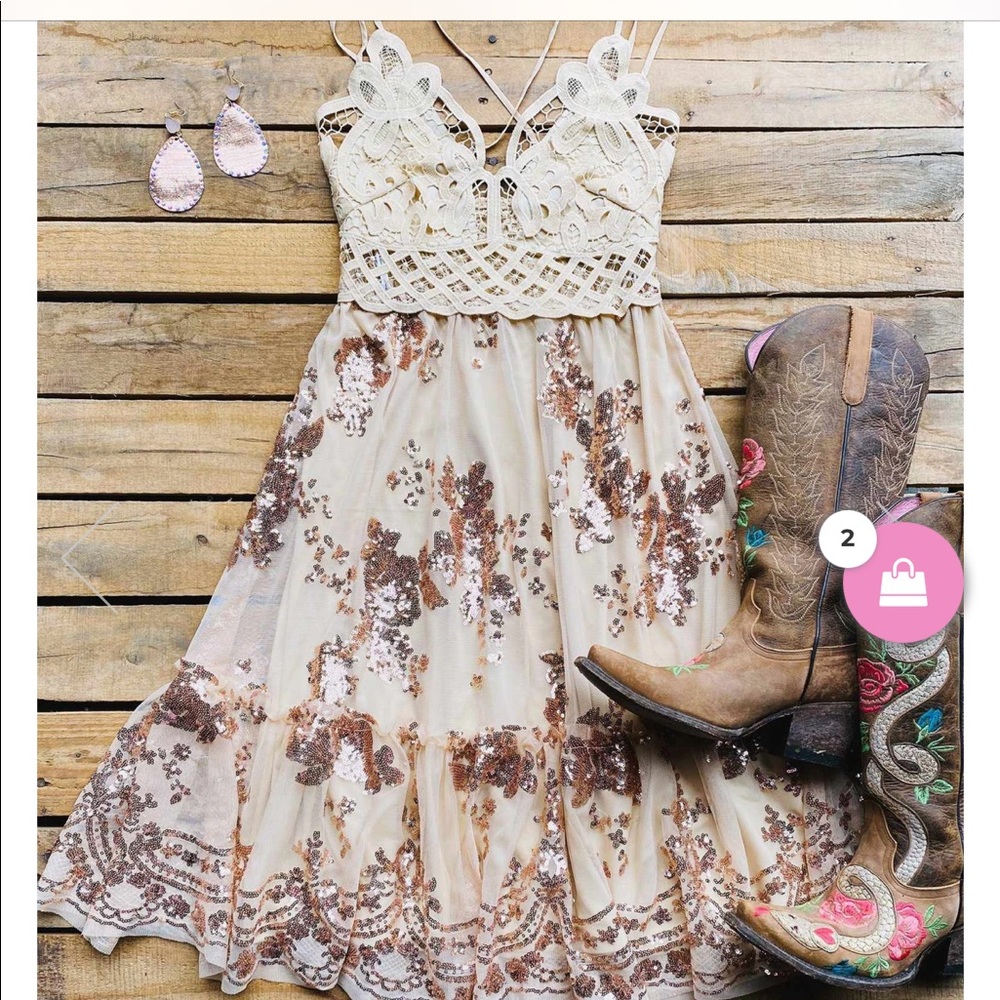 Southern fried chips boutique dress NEW